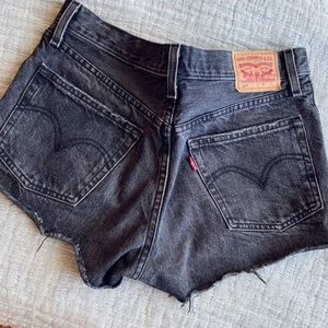 Black Levi 501 shorts